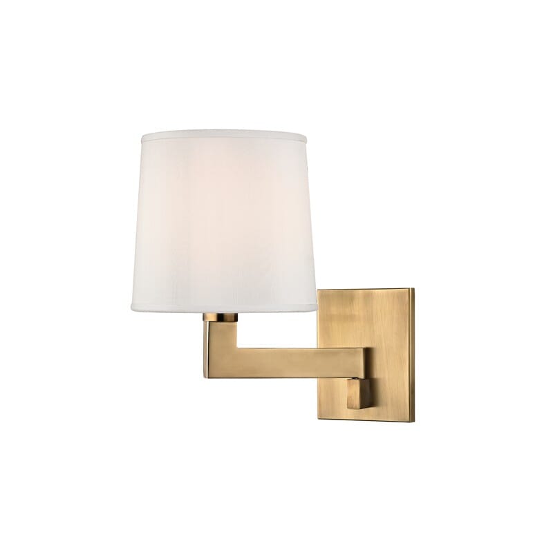 Fairport 11" Wall Sconce in Aged Bra