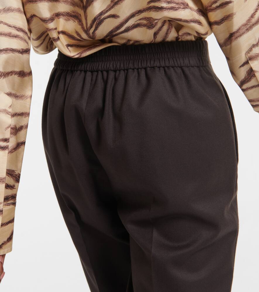 Wool flannel sweatpants