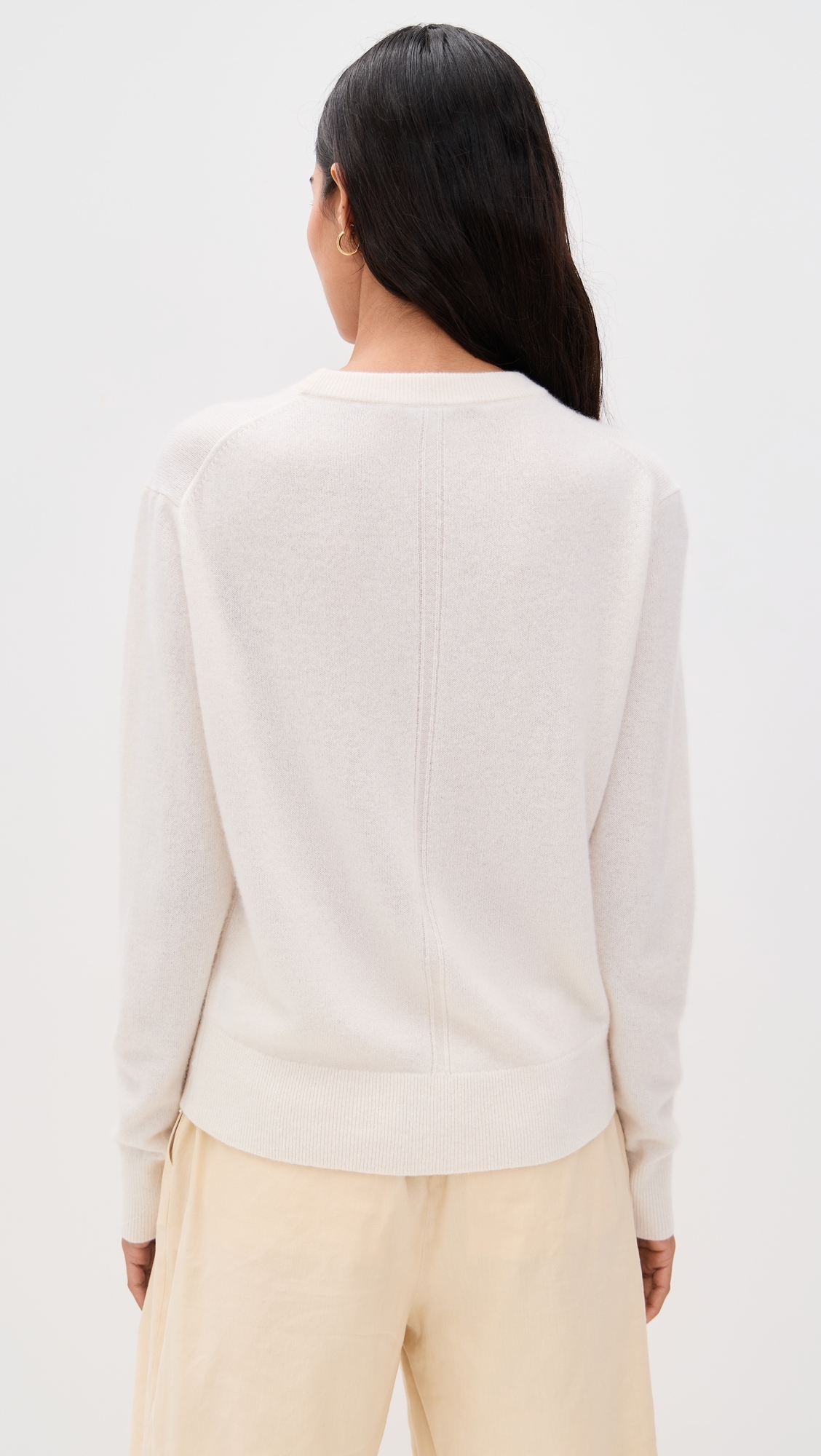 Cashmere Crew Pullover Soft White