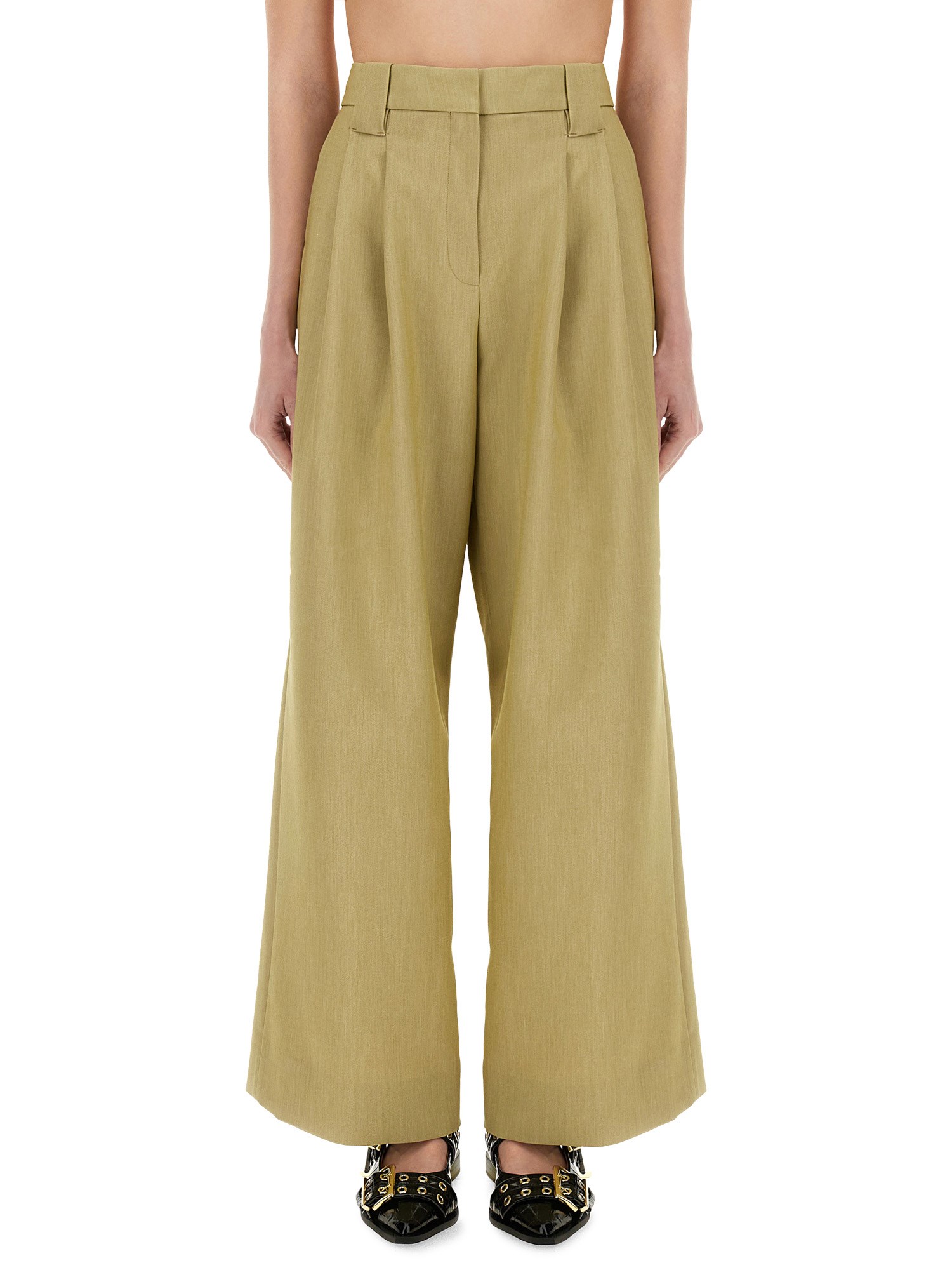 Twill suit pants