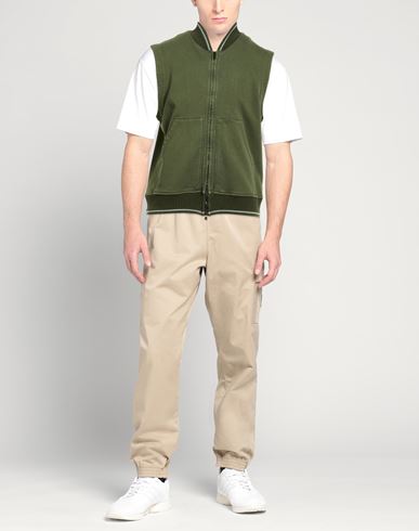 Man Vest Military green Size 36 Cotton