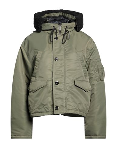 Woman Jacket Military green Size S Nylon
