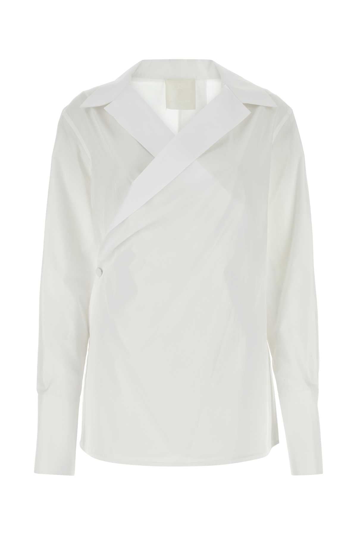 Cotton Wrap Shirt — White
