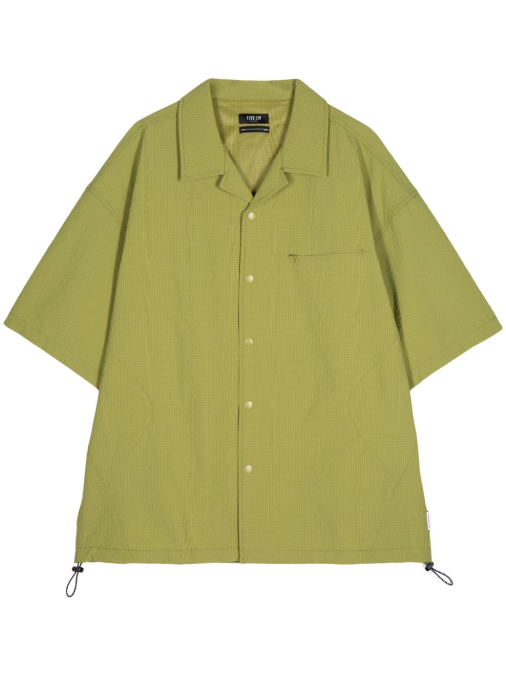 Drawstring short-sleeve shirt - Grey