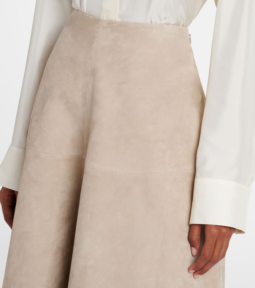 Varda suede maxi skirt