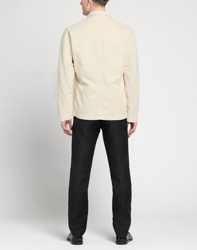 Man Blazer Ivory Size M Cotton, Elastane