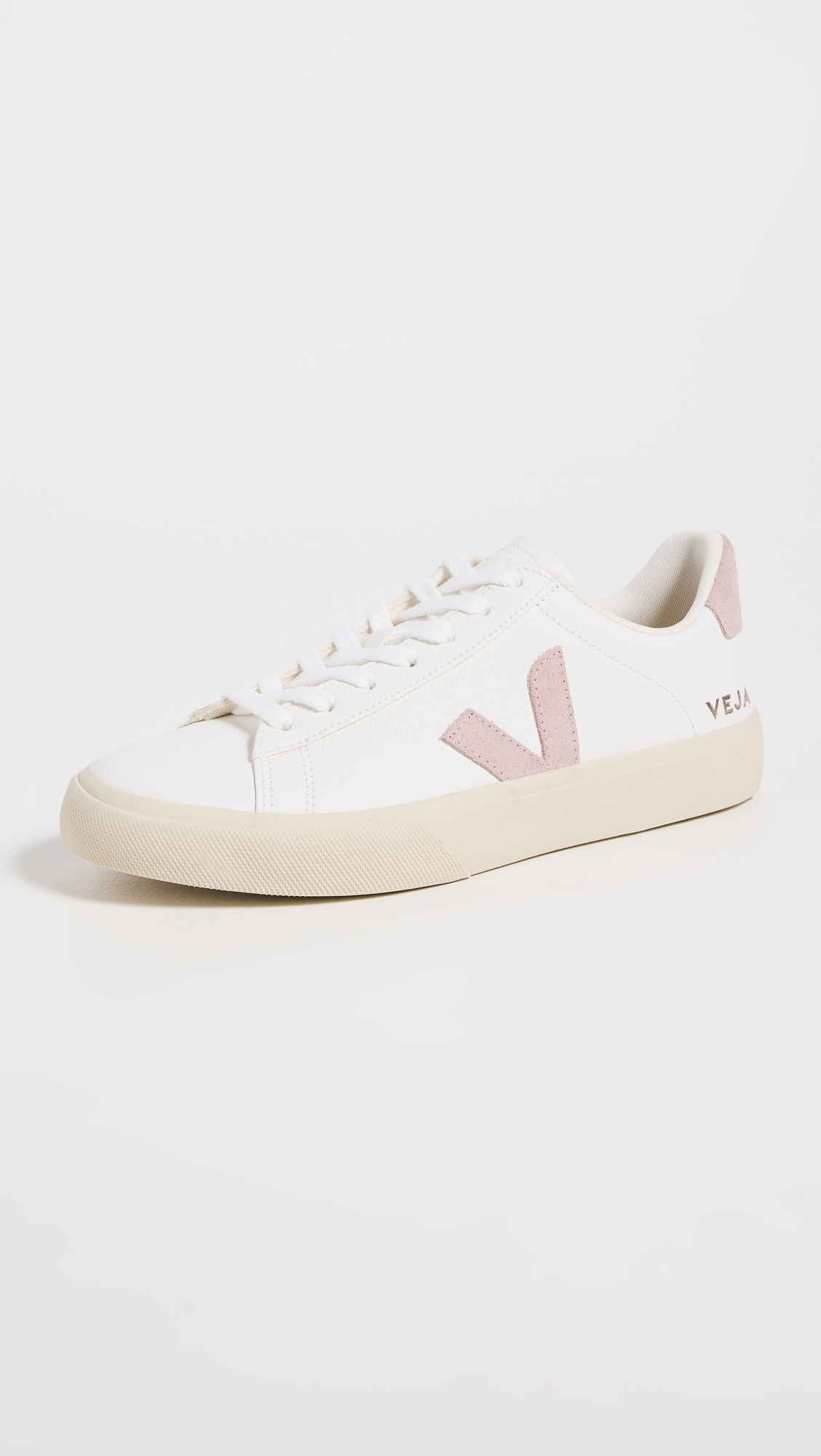 Campo Chromefree Leather Sneakers Extra-White/Babe