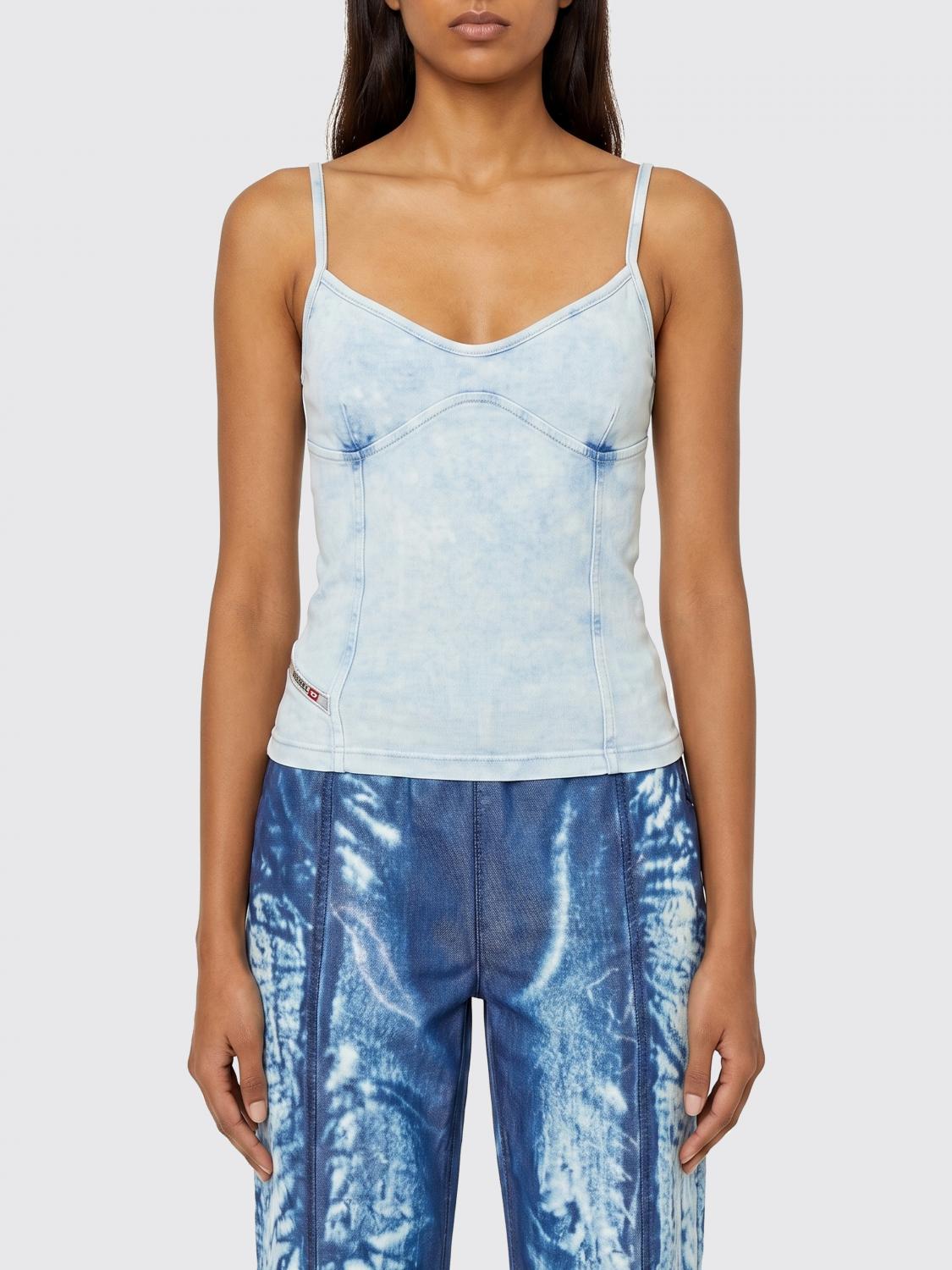 Denim corset top - Blue