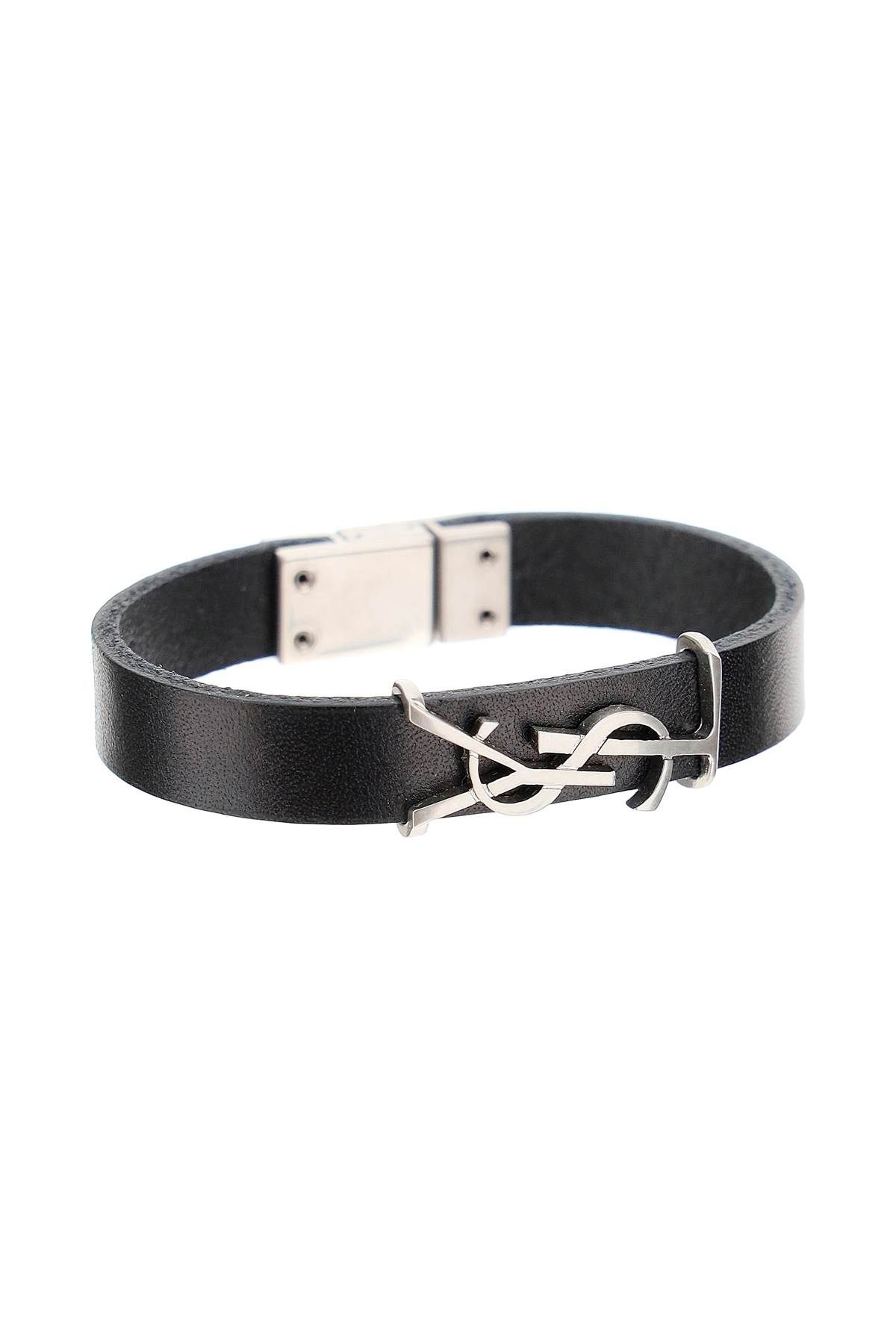 Leather bracelet ysl