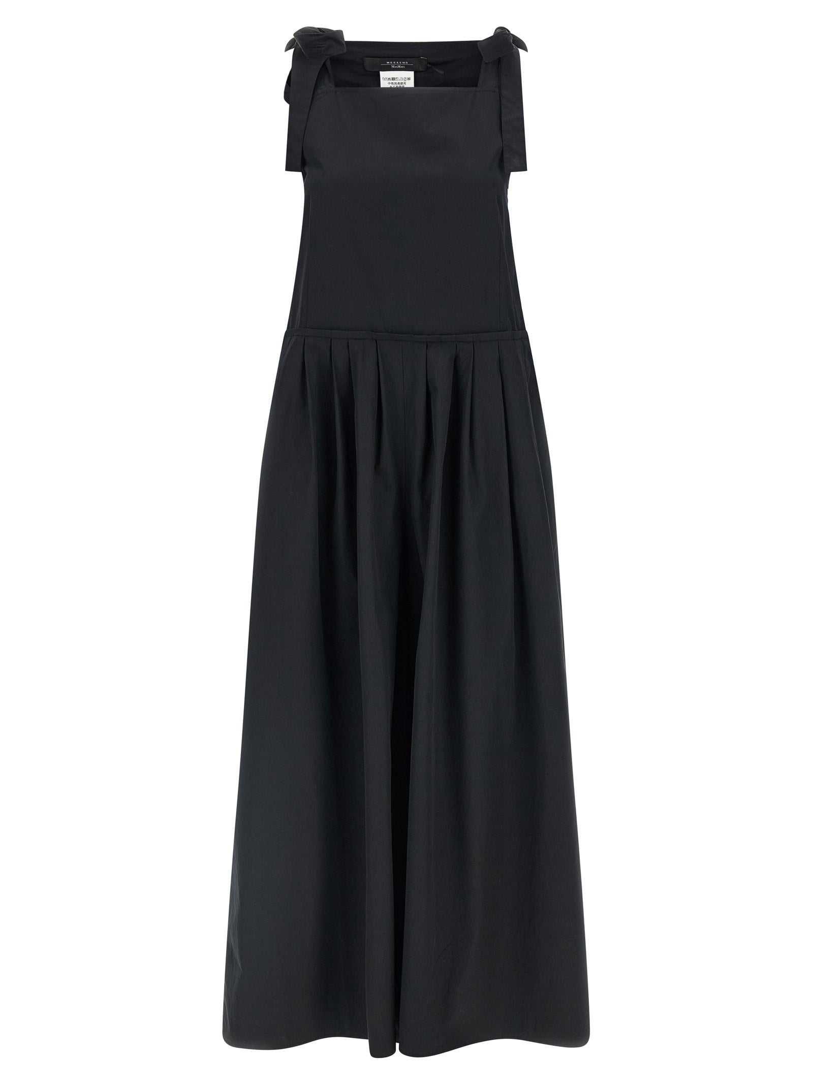 Cotton Poplin Jumpsuit — Black