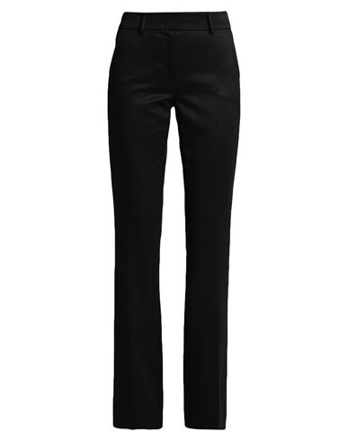 Woman Pants Black Size 12 Polyester, Viscose, Elastane