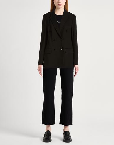 Woman Blazer Black Size 2 Viscose, Polyamide, Elastane