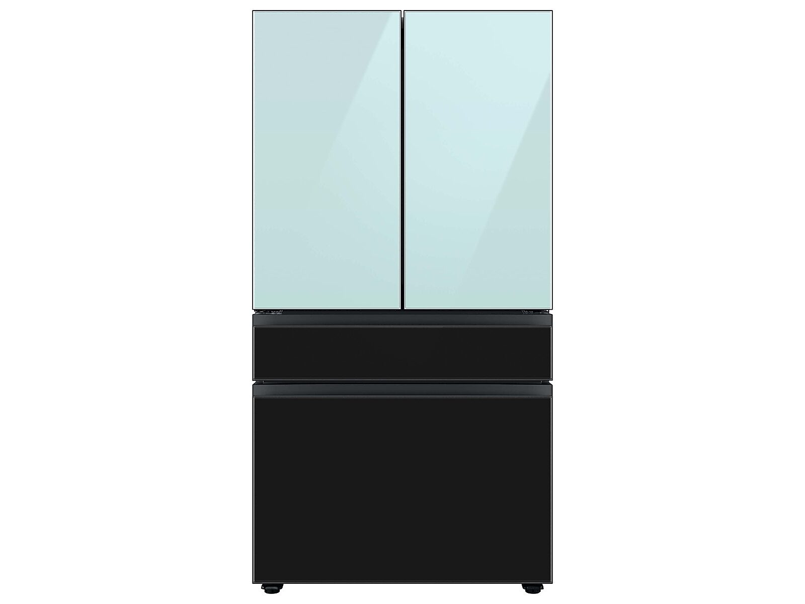 Bespoke 4-Door French Door Refrigerator Panel in Charcoal Glass - Middle Panel(RA-F36DMM33/AA)