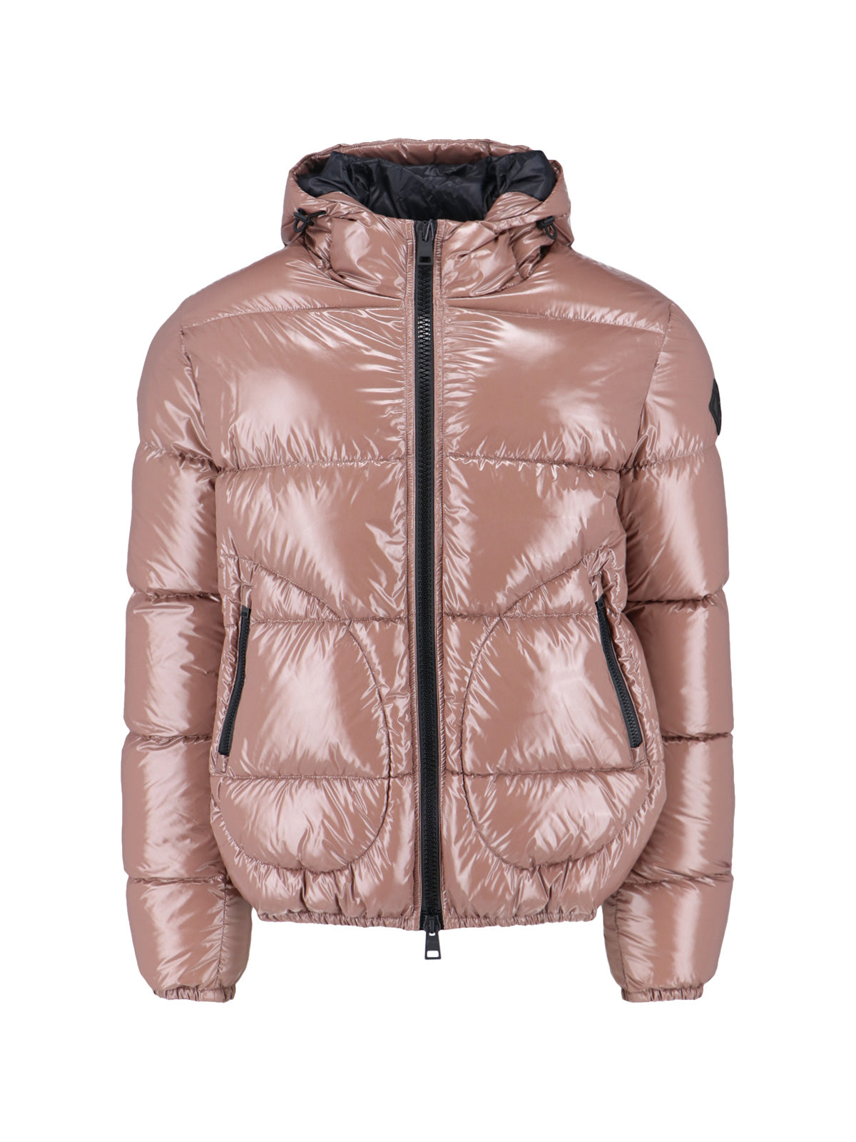 Down-Filled Quilted Jacket with Polyurethane-Coated Shell