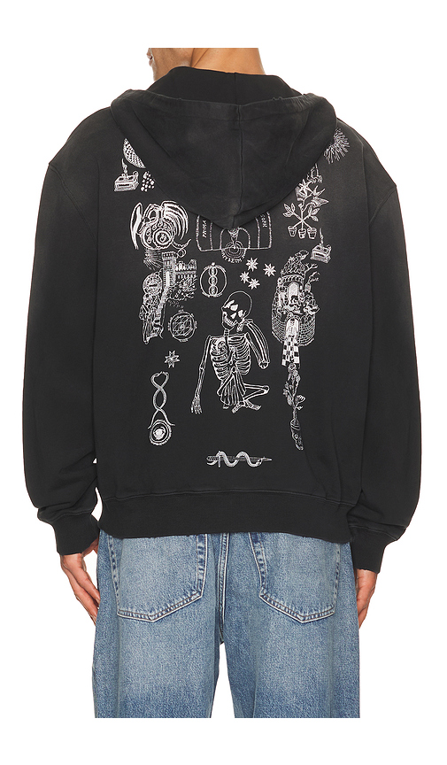 ALLSAINTS Terra Zip Through Sweater in Charcoal. S. Also in M, L, XL/1X