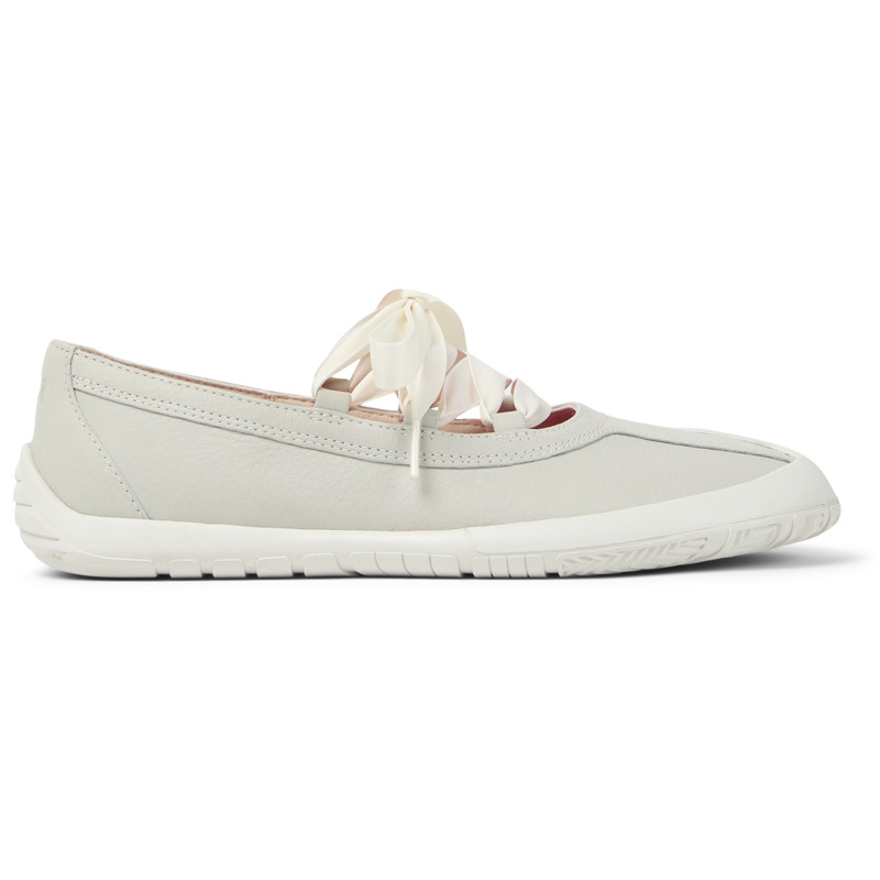 CAMPER Peu Path+ - Ballerines pour Femme - Blanc, 37, Cuir lisse