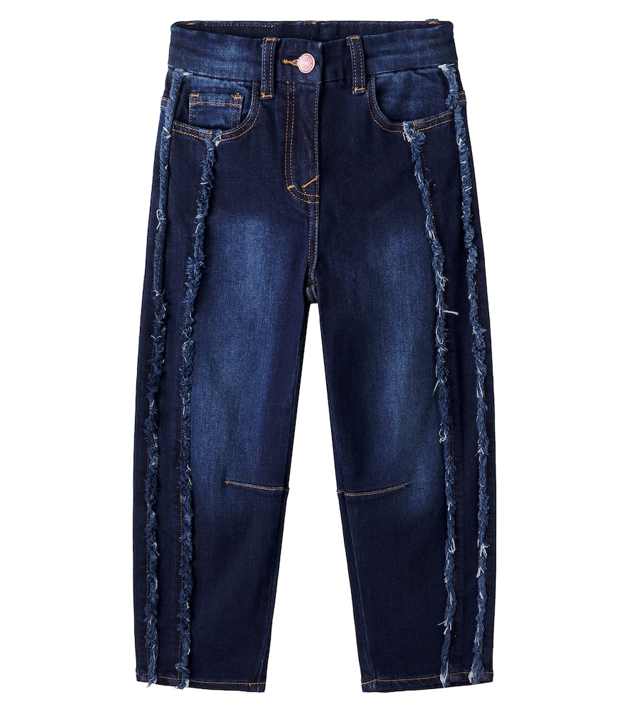 X Hello Kitty patchwork straight jeans
