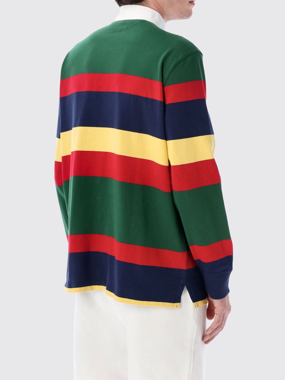 Polo Shirt Men color Striped