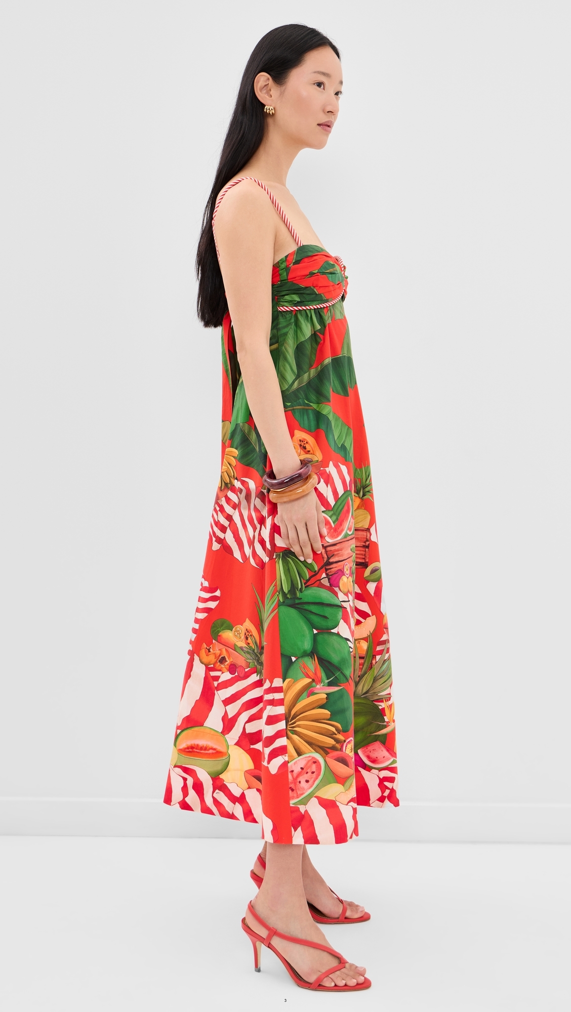 Fruit Trolley Maxi Dress Fruit Trolley Red