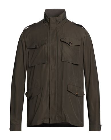 Man Jacket Military green Size 38 Polyester