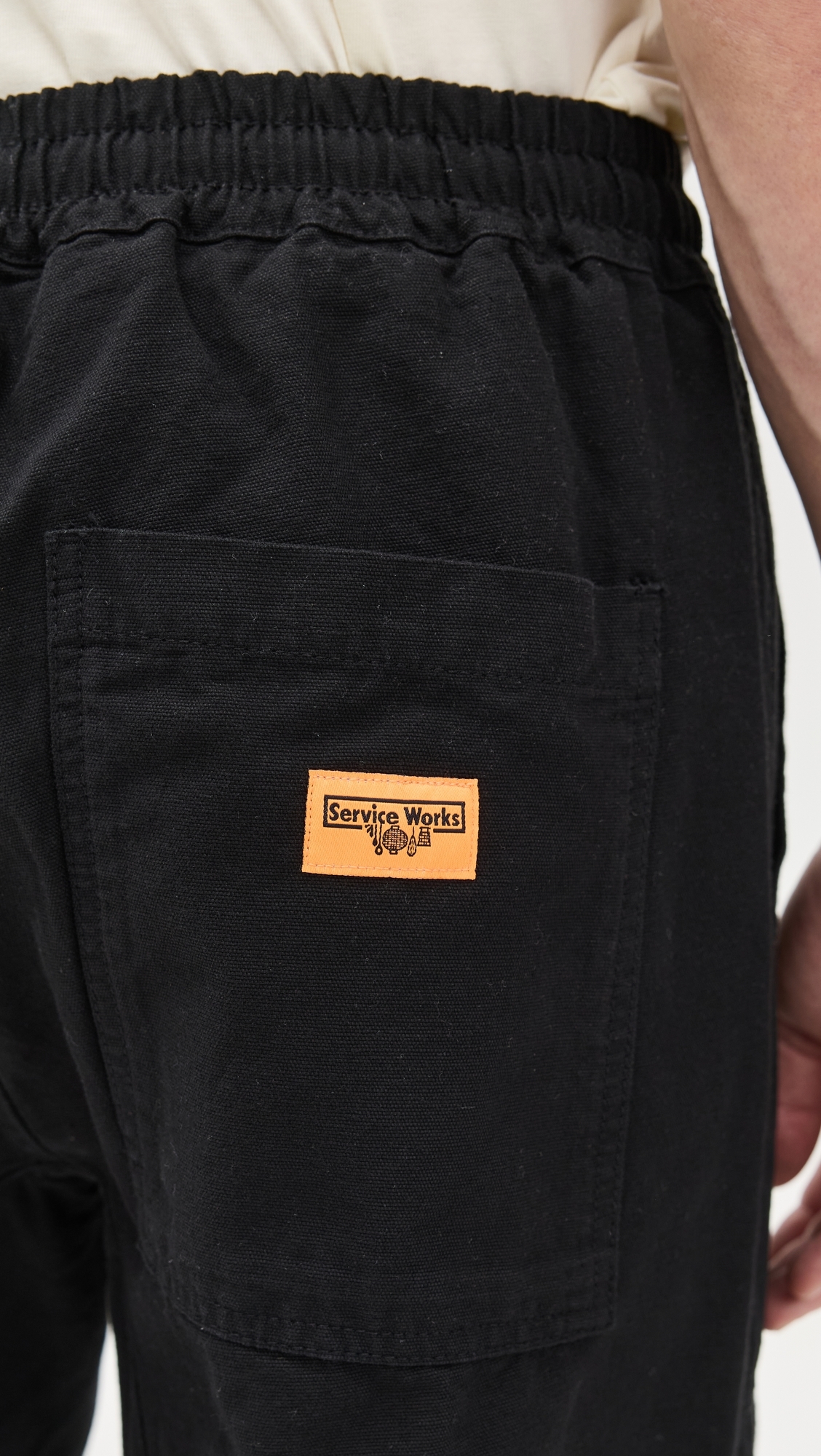 Classic Canvas Chef Pants Black