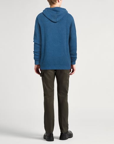 Man Sweater Slate blue Size 42 Cotton, Nylon, Viscose