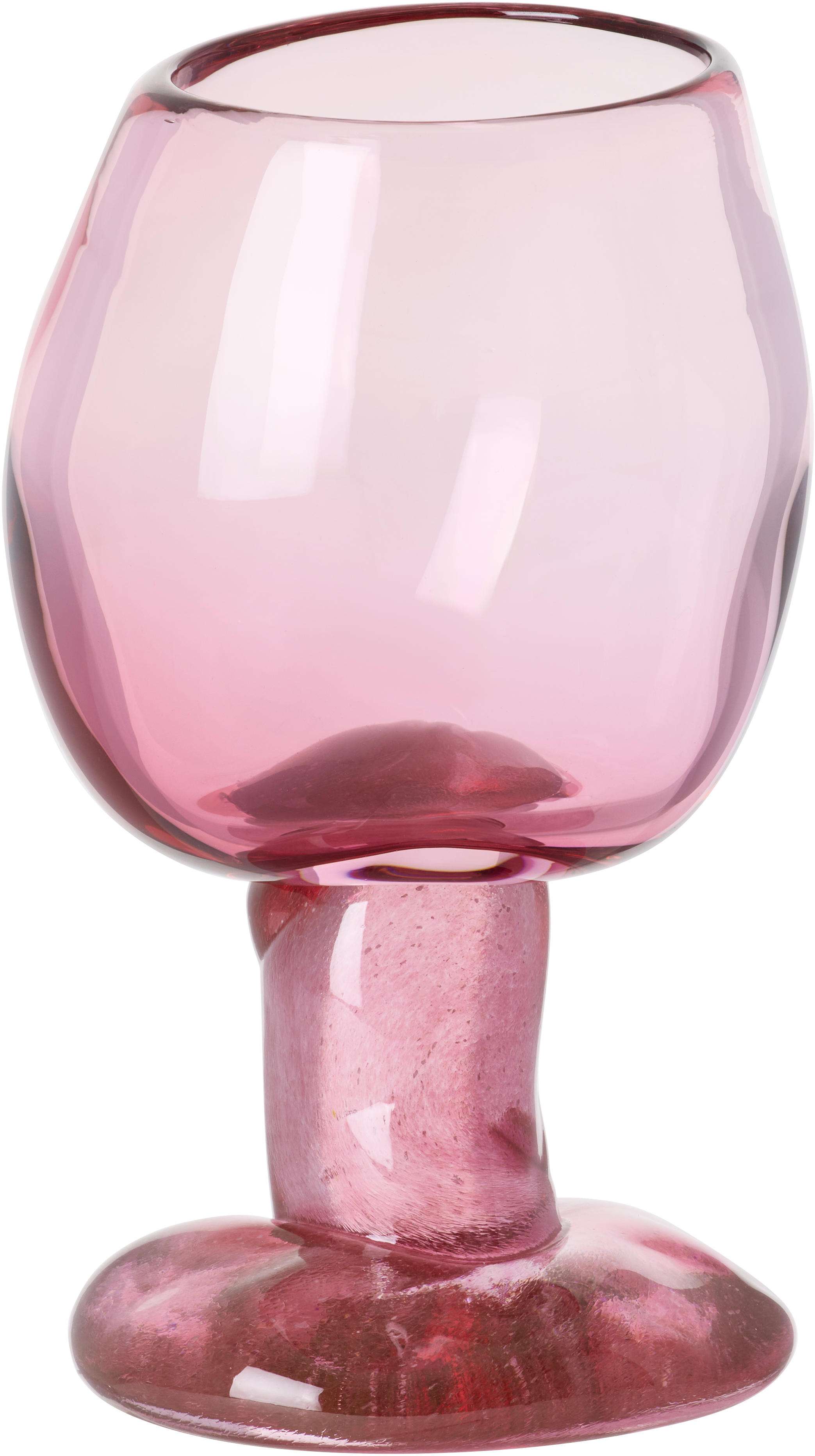 Pink Addled Tall Glass