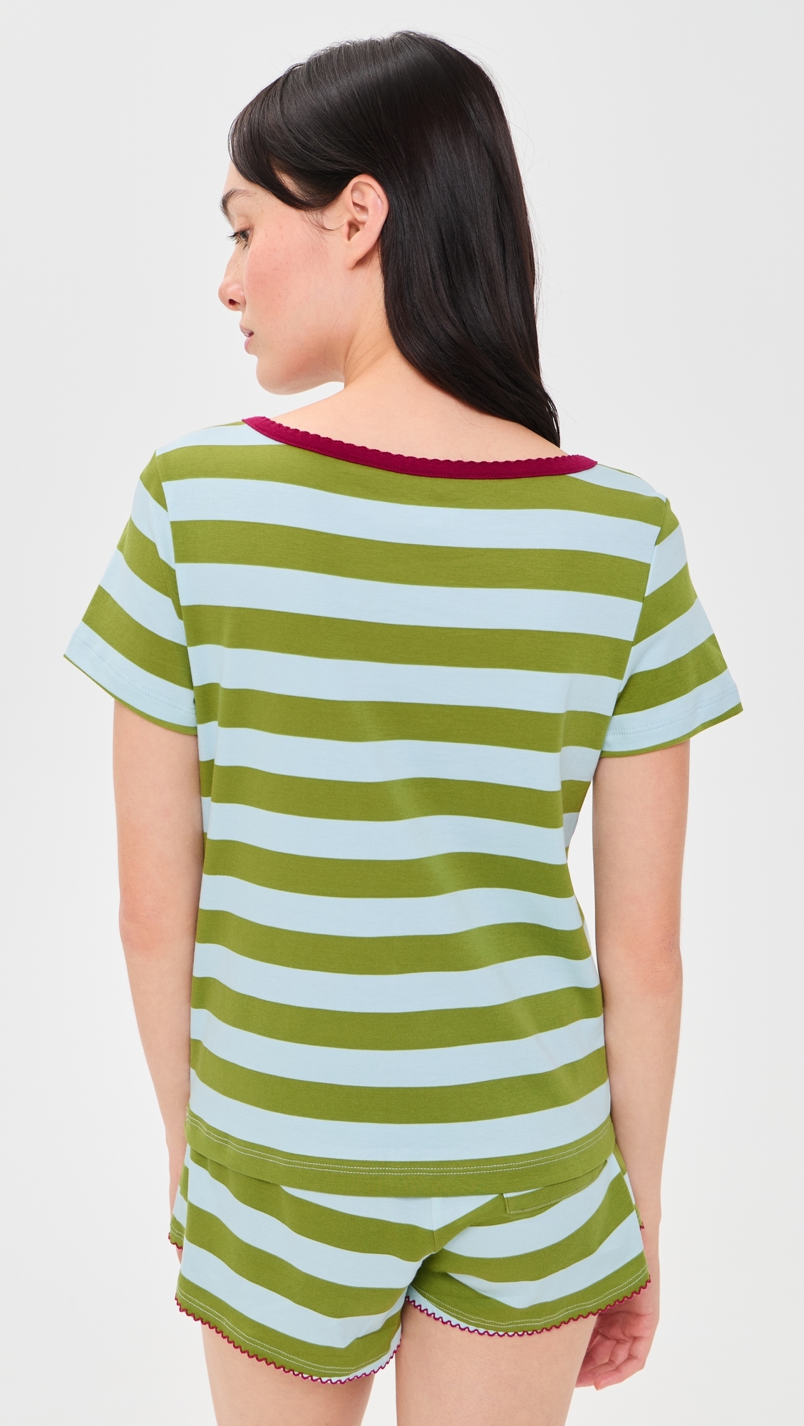 Baby Jean Tee Olive/Ice