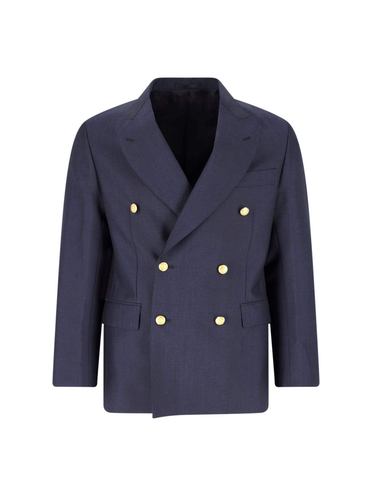 Double-Breasted Blazer In Wool Blend