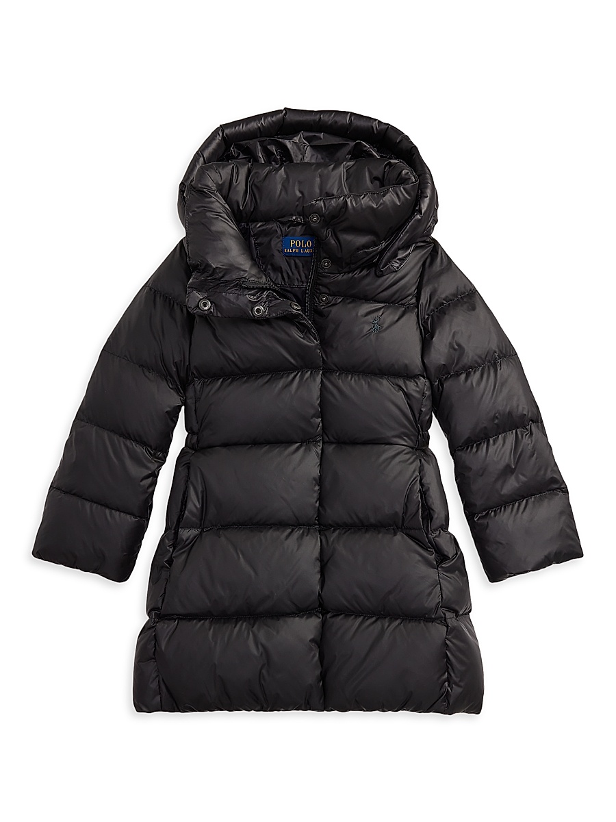 Little Girl's & Girl's Momentum Down Celia Parka Coat - Polo Black