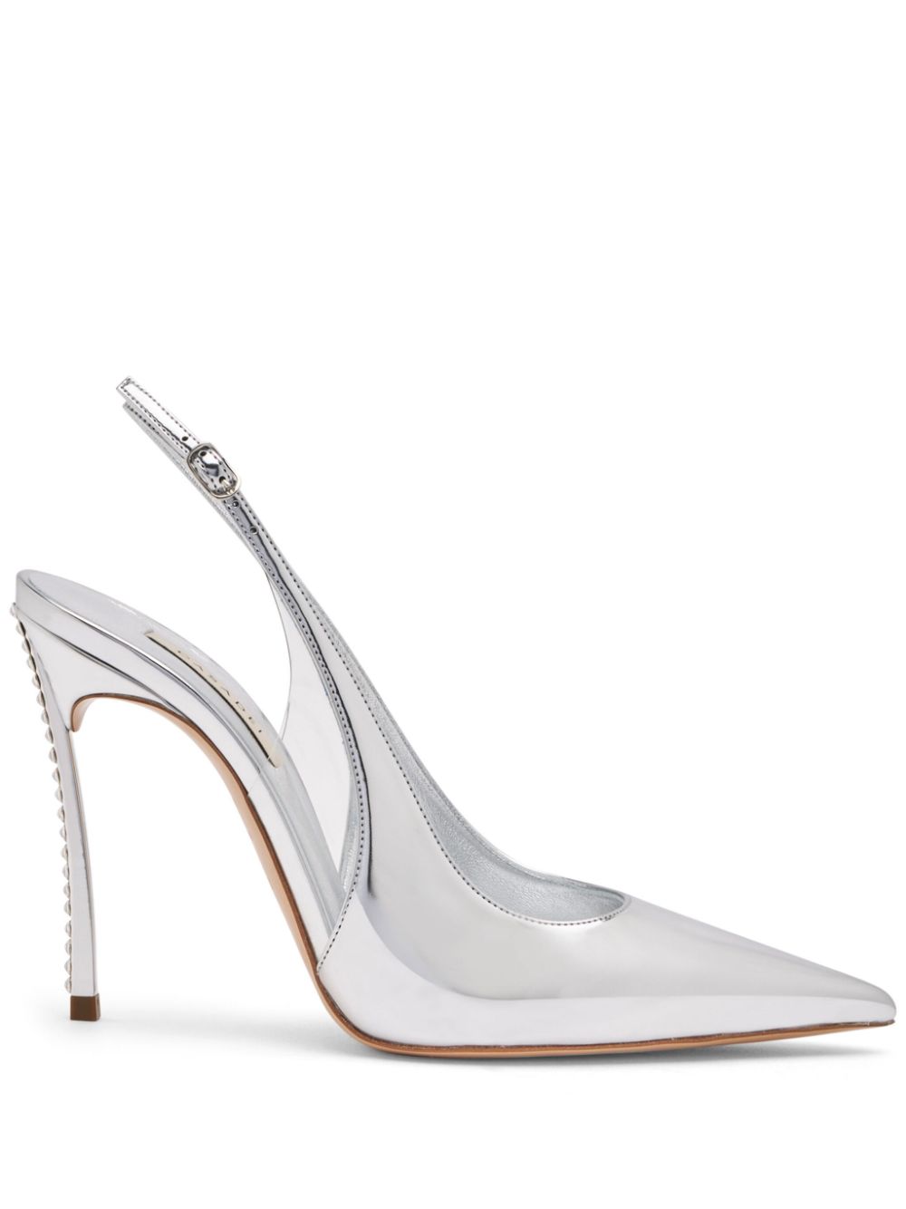 100mm Alice Superblade pumps - Silver