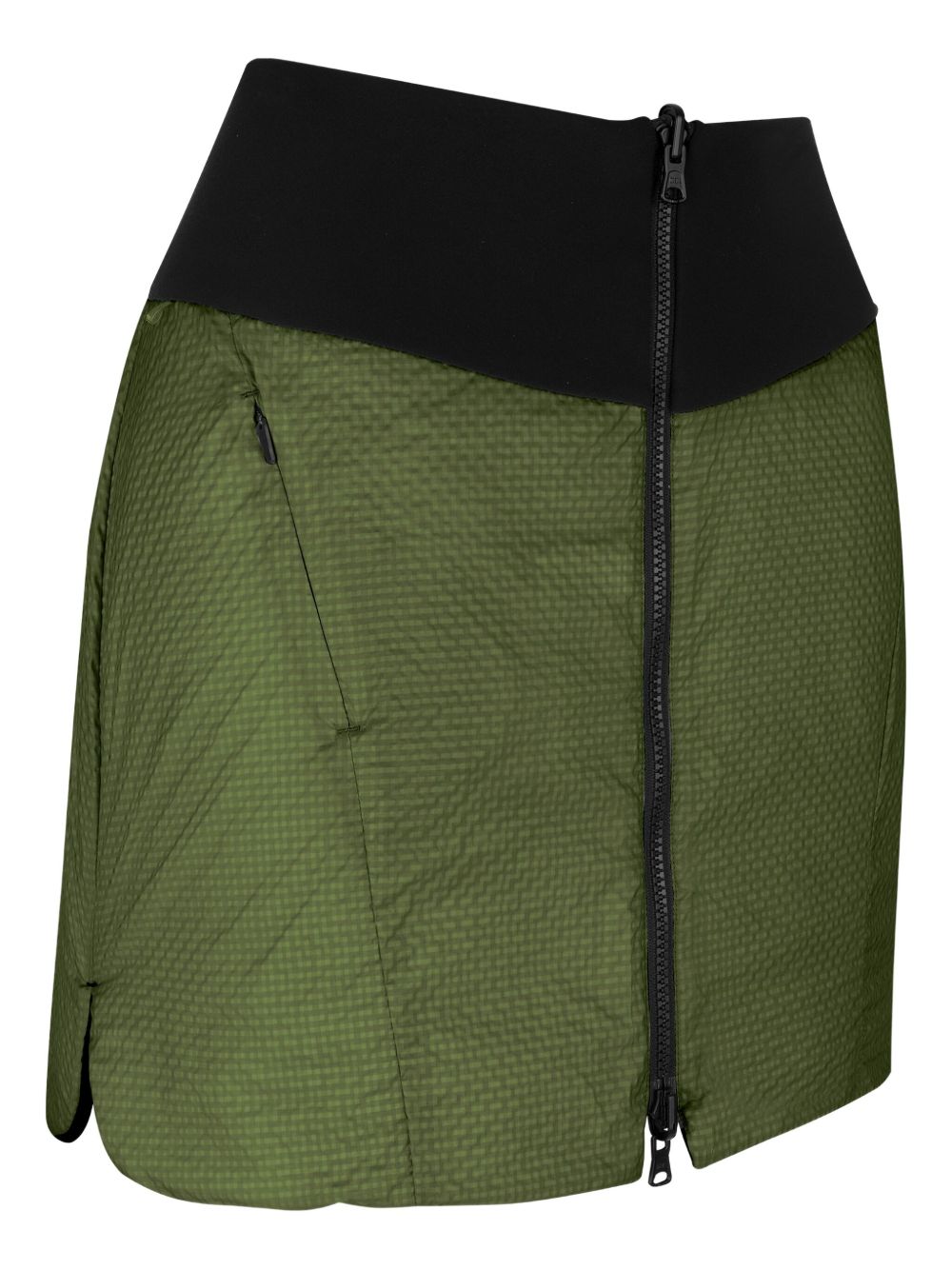 Irmi quilted zip-front skirt - Green