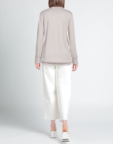 Woman Turtleneck Taupe Size 10 Wool, Silk, Cashmere