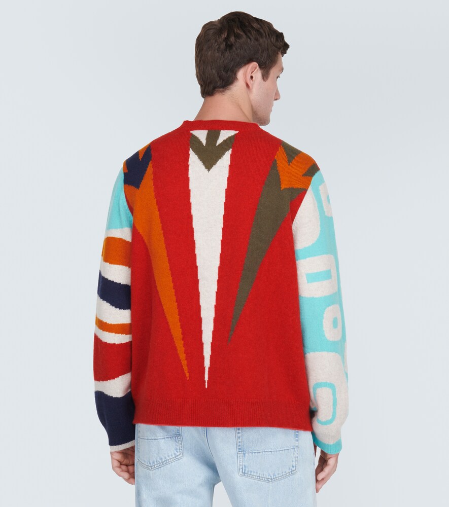 Jacquard cashmere sweater