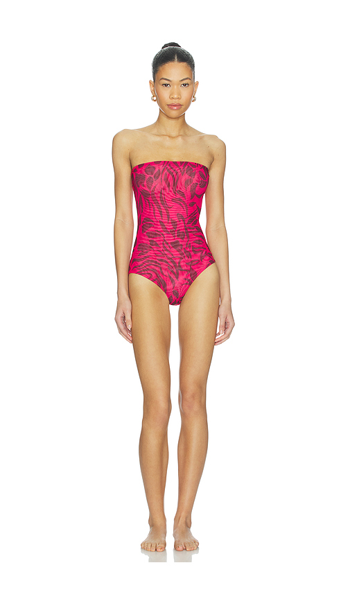 Eywasouls malibu Soleil Bandeau One Piece in Red,Burgundy. - M also in L
