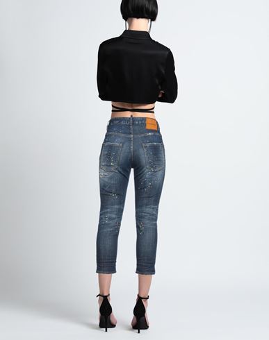 Woman Denim cropped Blue