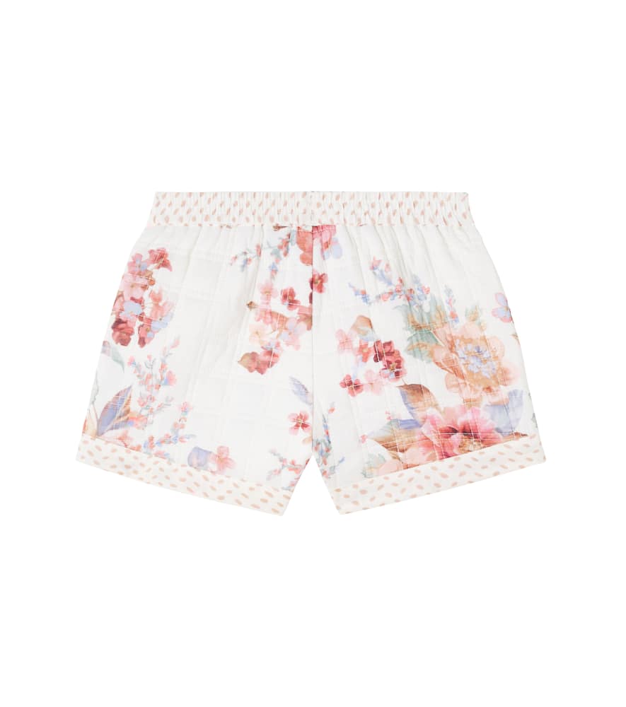 Awaken floral quilted cotton shorts