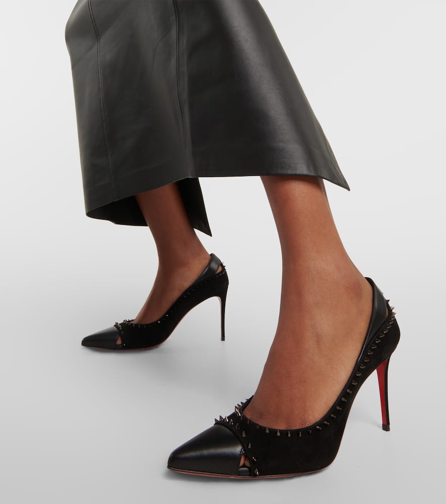 Christian Louboutin Duvette Spikes 85 leather pumps