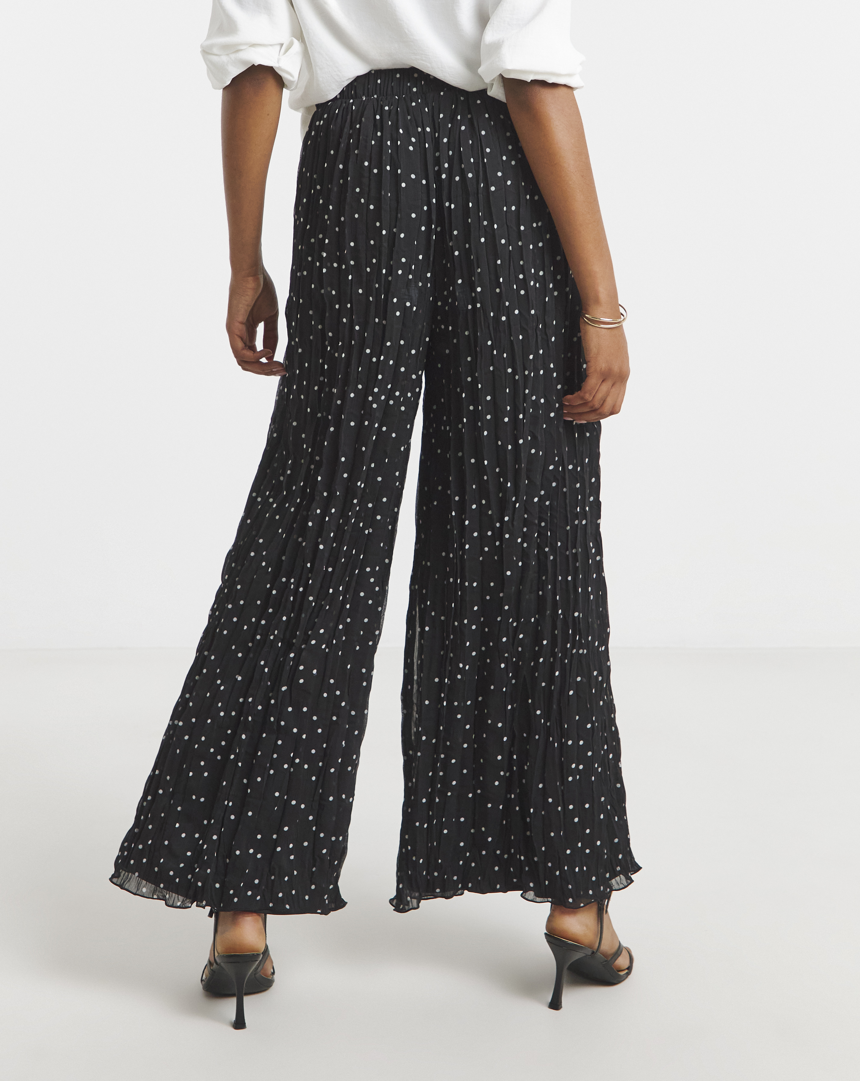 Joanna Hope Crinkle Wide Leg Trouser