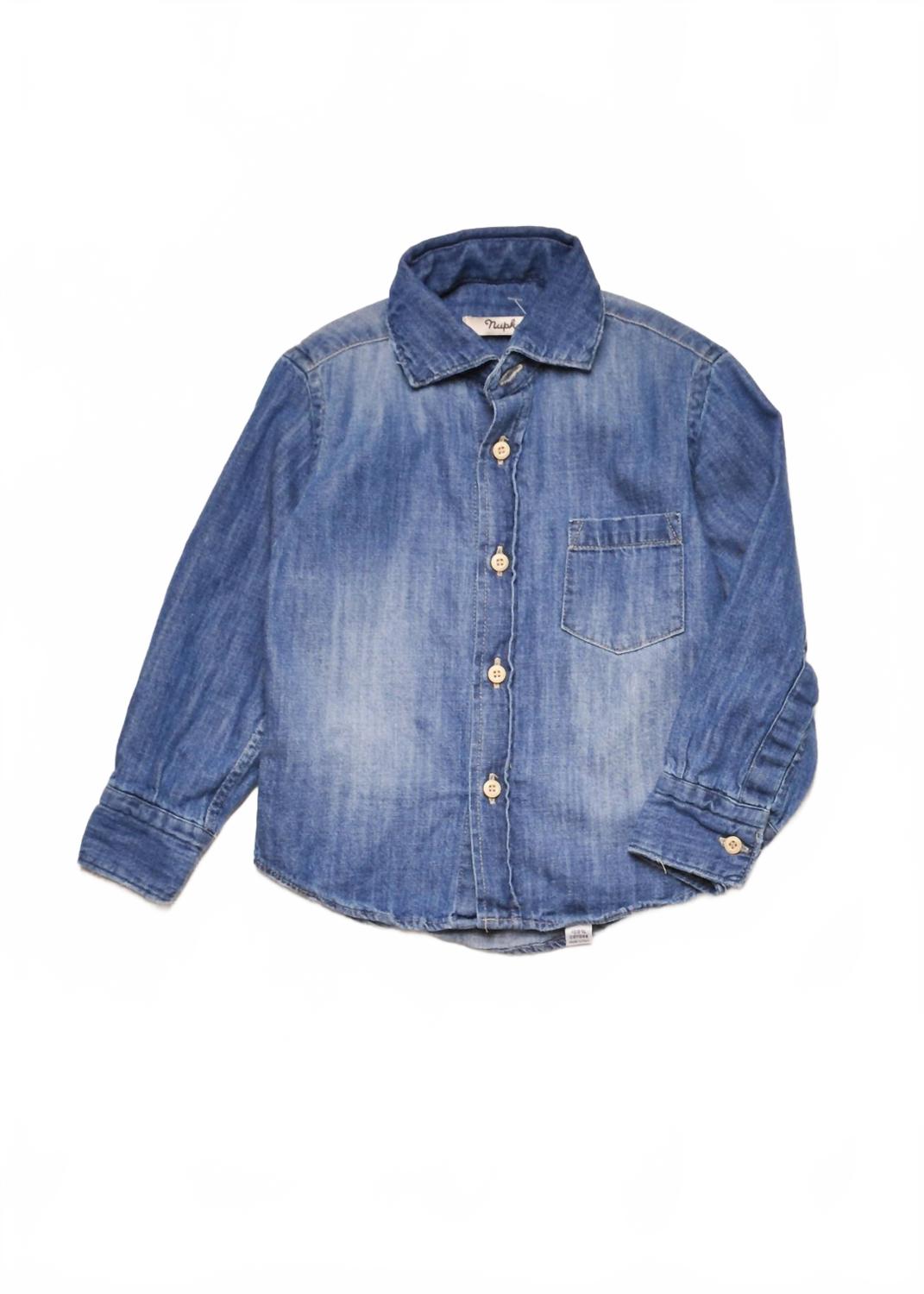 Boy's Cascio Shirt In Blue
