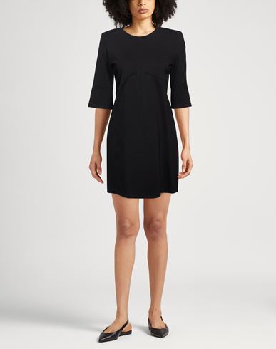 Woman Mini dress Black Size 10 Viscose, Polyamide, Elastane