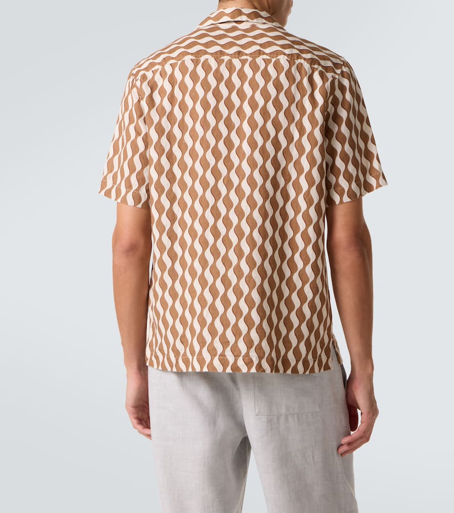 Roberto printed linen shirt