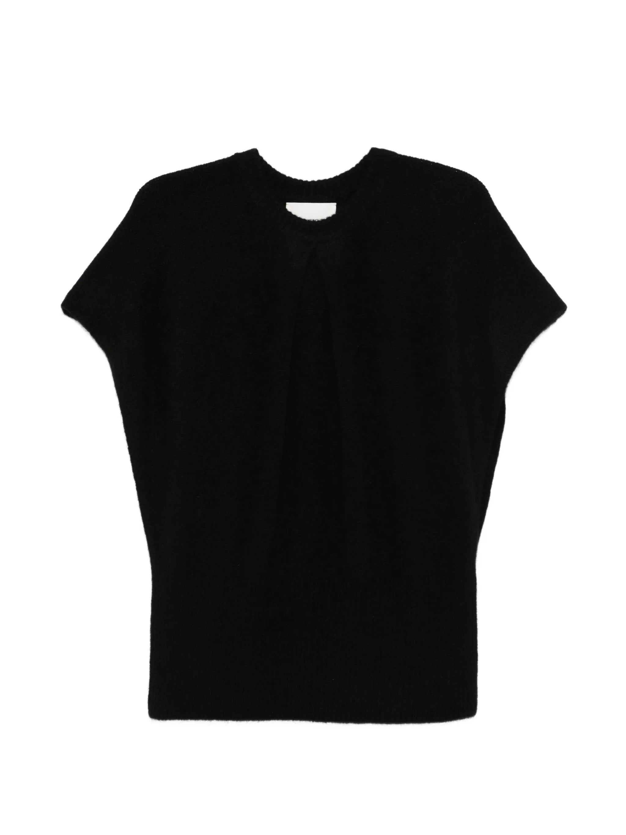 Crewneck Cashmere-Silk Sweater with Ribbed Hems
