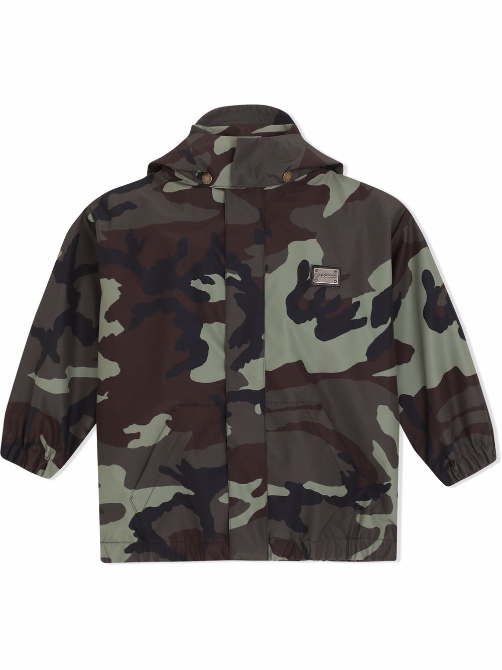 Camouflage-print lightweight jacket - Green
