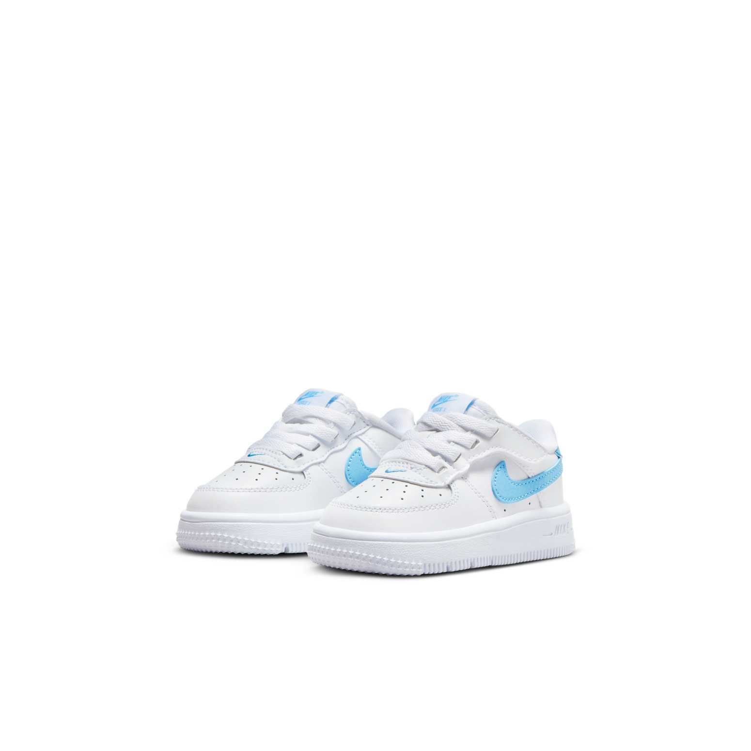 (TD) Force 1 Low EasyOn 'White Aquarius Blue'