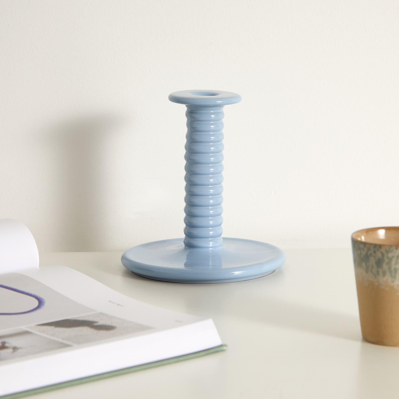 Barro Candleholder in Light Blue