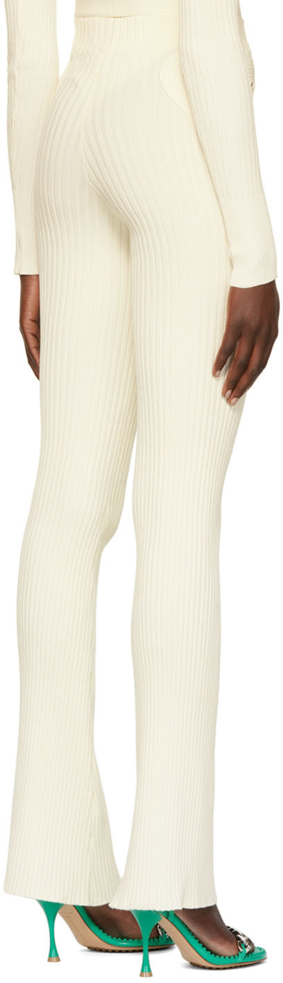 Off white cutout slacks
