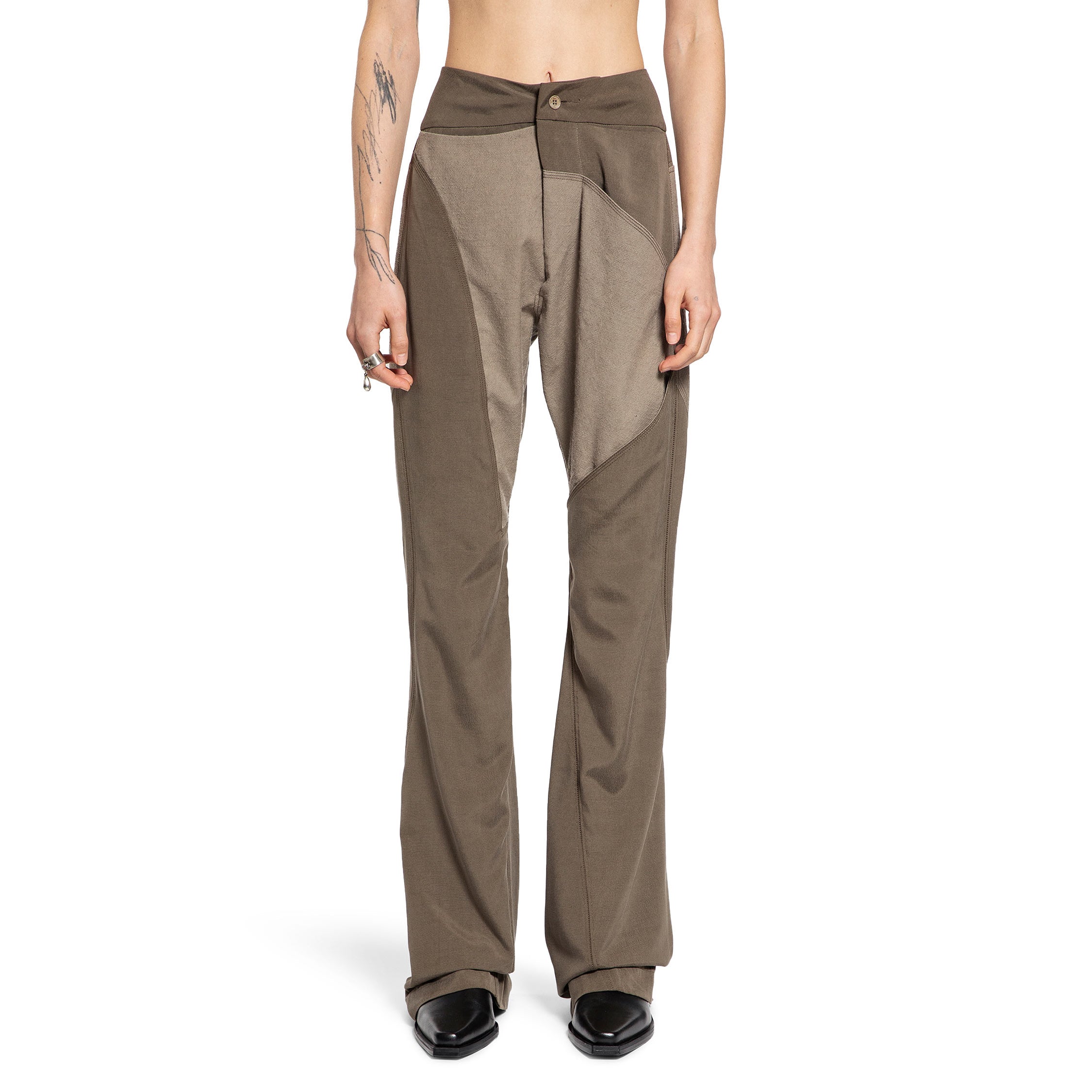 WOMAN GREEN TROUSERS