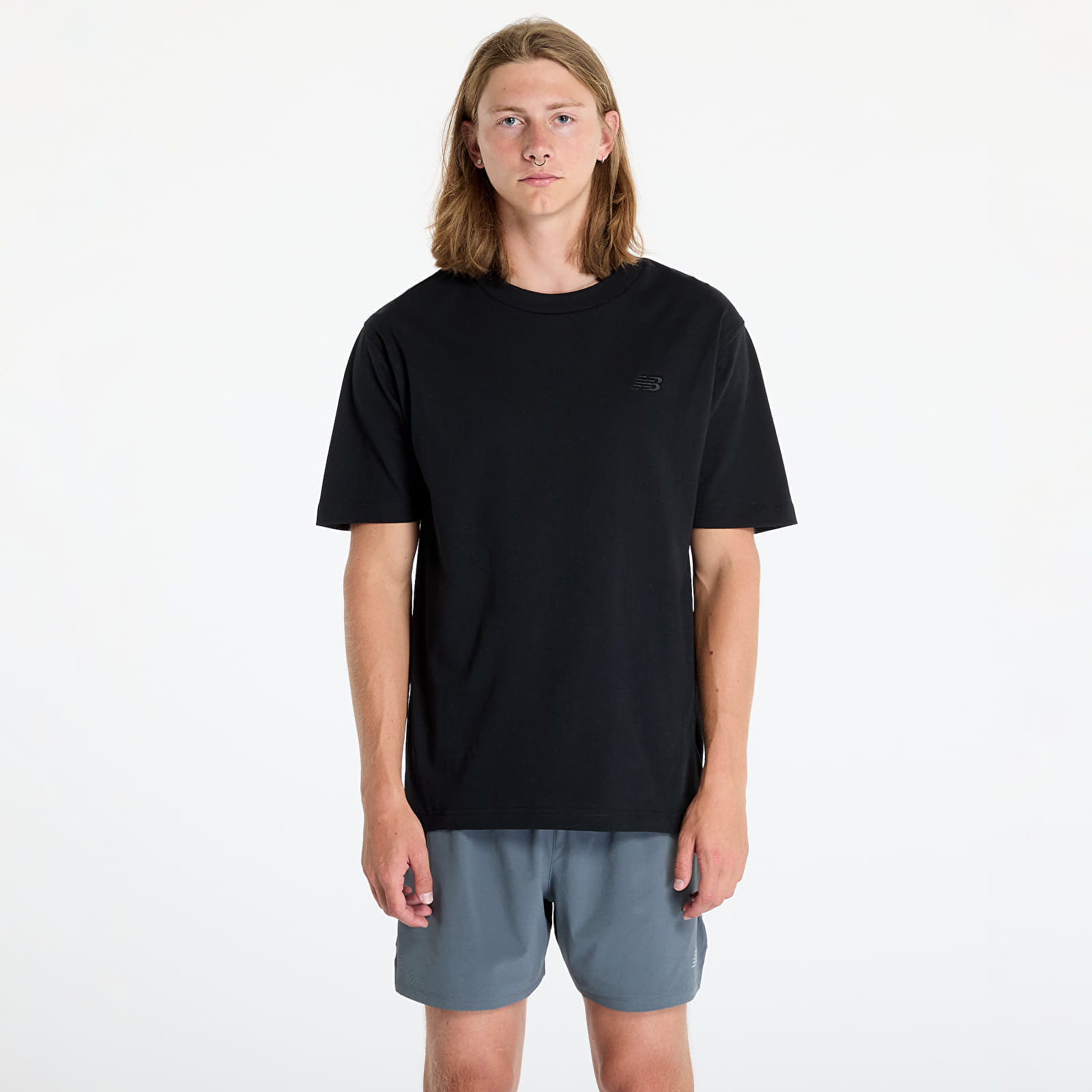 Men's NB Athletics Cotton T-Shirt in Black, Size Small