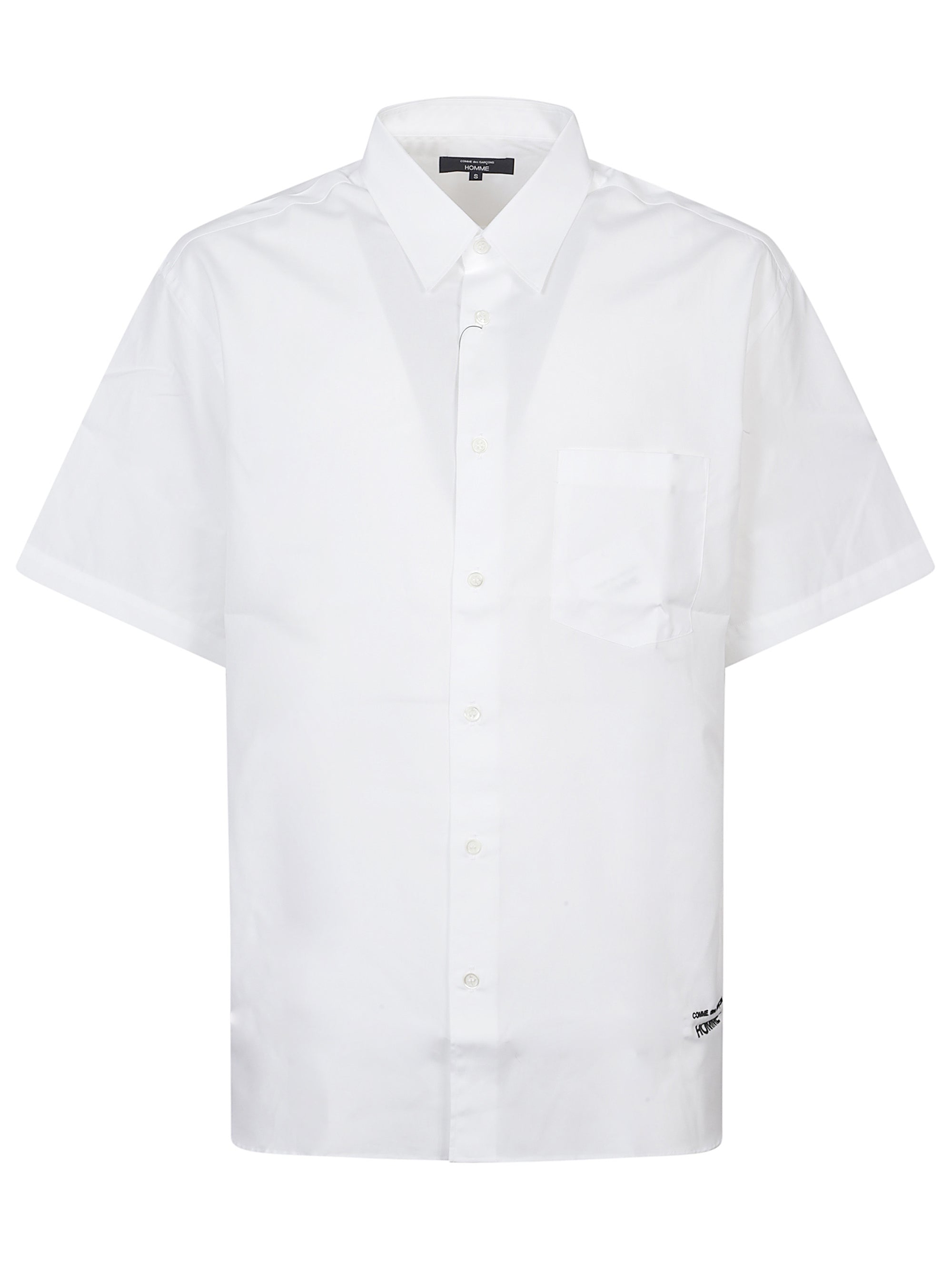Short Sleeve Button-Up Shirt with Chest Pocket